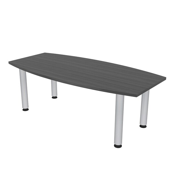 33.5 in W, 69.5 in L, 29 in H, Engineered Wood Top, Grey